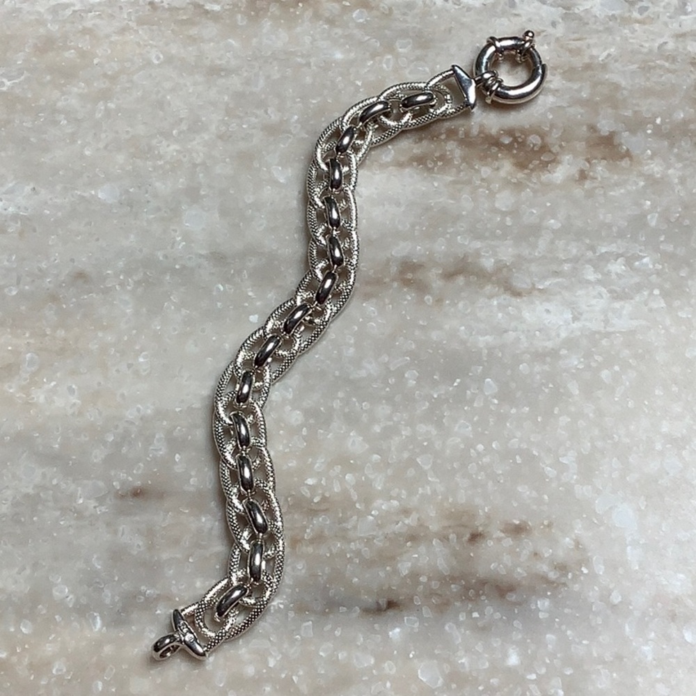 😍925 Italian Silver Link Bracelet😍NWOT